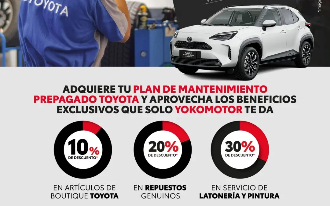 ADQUIERE TU PLAN DE MANTENIMIENTO PREPAGADO TOYOTA